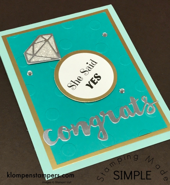How to make a diamond ring using Eclectic Layers Thinlits
