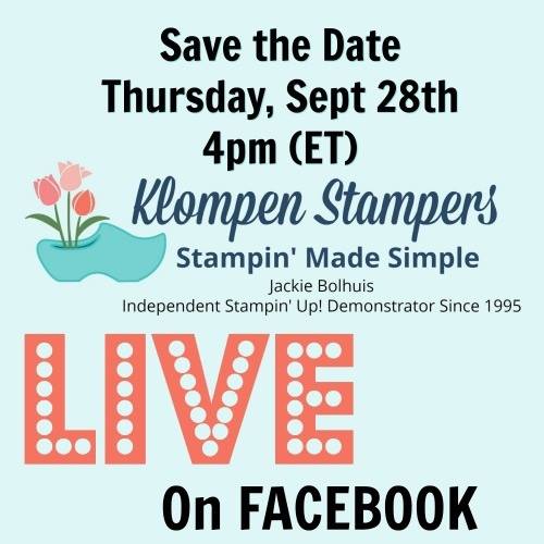 Join me for some fun stamping ideas on Facebook Live on Sept 28th at 4pm (ET) I will be featuring the Christmas Quilt Bundle