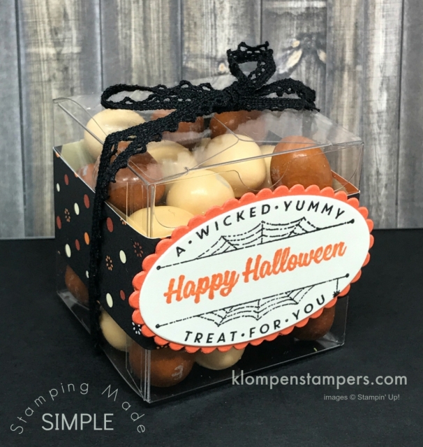 Cute Halloween Box ideas using Spooky Cat & Creep it Real stamp sets from Stampin' Up!
