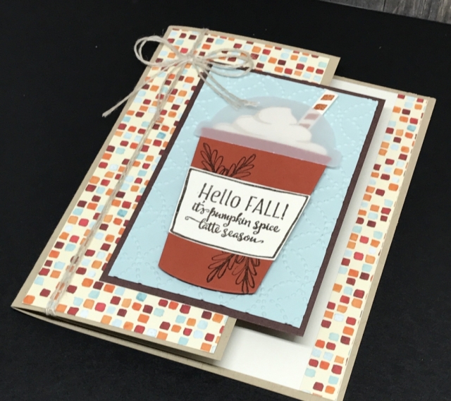 Easy project using Merry Cafe stamp set from Stampin' Up! All details posted.