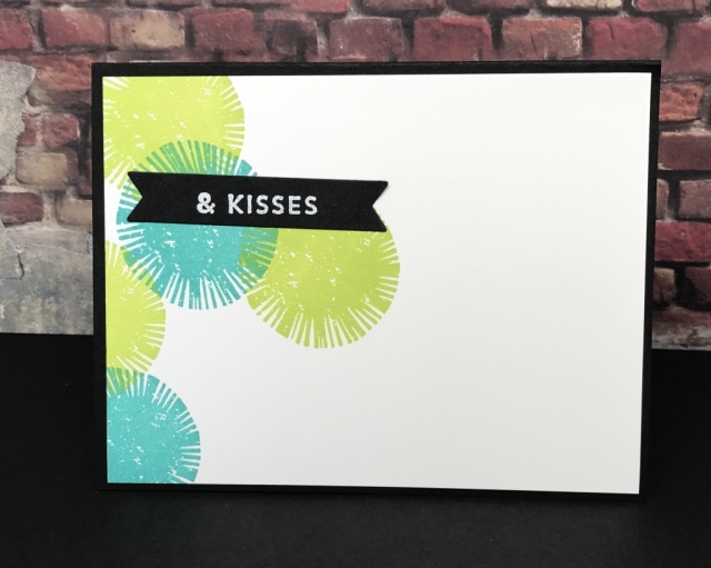 Fun technique using Stampin' Up! Lovely Inside & Out and Large Letters Framelits