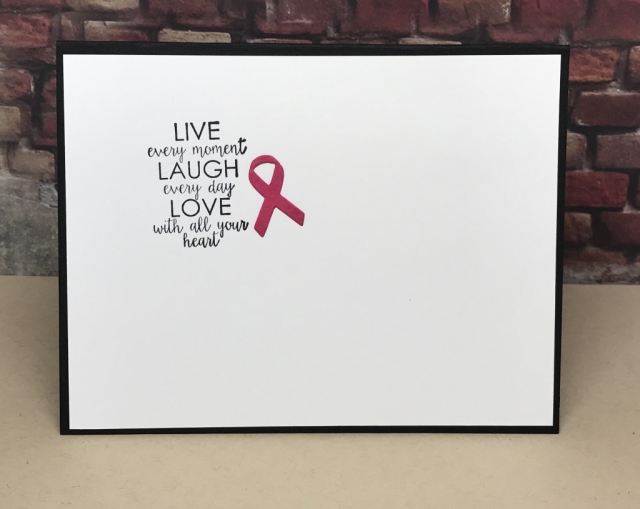 Video showing Eclipse Technique using Courage stamp set by Stampin' Up! and Large Letters Framelits.