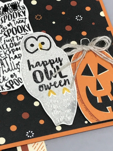 Cute & easy card using Spooky Cat Bundle by Stampin' Up!