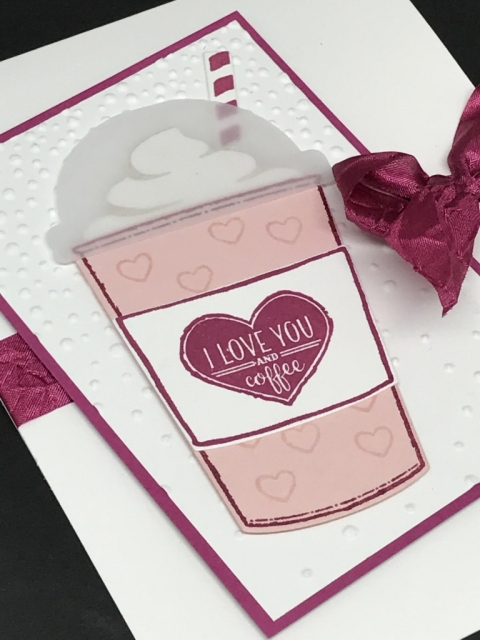 Easy project using Merry Cafe stamp set from Stampin' Up! All details posted.