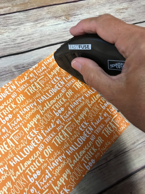 How to cover a round box with Designer Series Paper