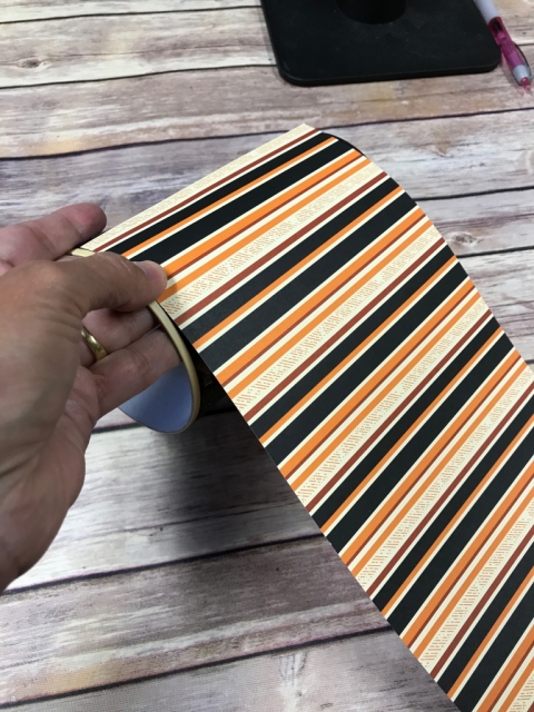 How to cover a round box with Designer Series Paper