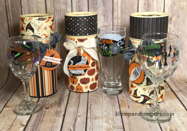 Cover this "tube" boxes using Spooky Night DSP and for great little Halloween Gift Holder.