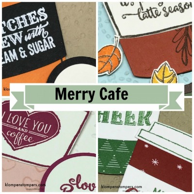 Online stamping class featuring Merry Cafe stamp set from Stampin' Up! Free with order, or purchase class and kit.