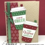 Easy project using Merry Cafe stamp set from Stampin' Up! All details posted.