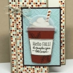 Easy project using Merry Cafe stamp set from Stampin' Up! All details posted.