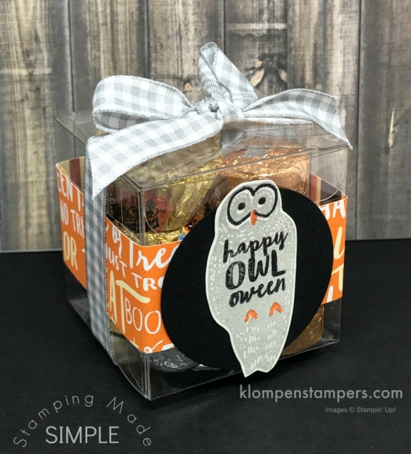 Cute Halloween Box ideas using Spooky Cat & Creep it Real stamp sets from Stampin' Up!
