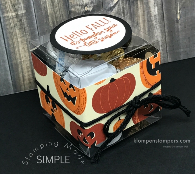 Cute Halloween Box ideas using Spooky Cat & Creep it Real stamp sets from Stampin' Up!