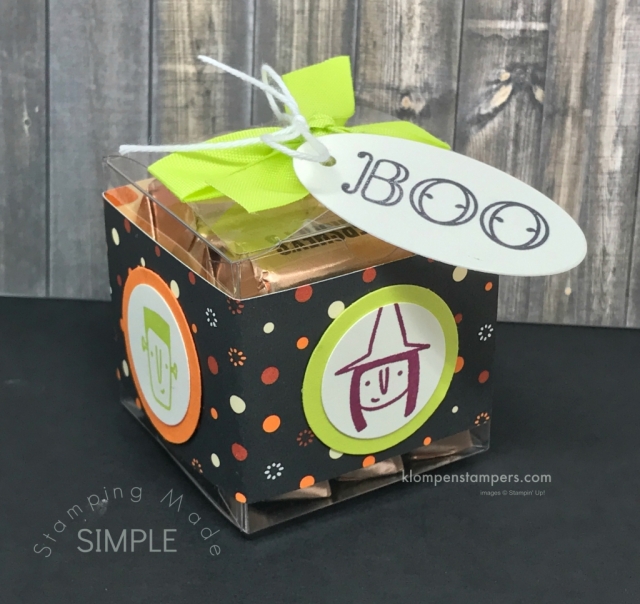 Cute Halloween Box ideas using Spooky Cat & Creep it Real stamp sets from Stampin' Up!