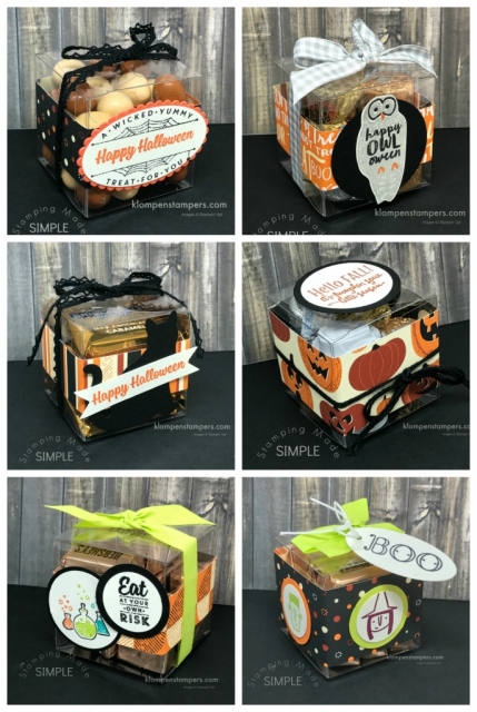Cute Halloween Box ideas using Spooky Cat & Creep it Real stamp sets from Stampin' Up!