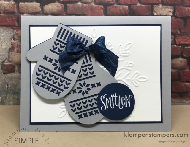 Smitten Mittens from Stampin' Up! is a super cute bundle. All details posted on website.