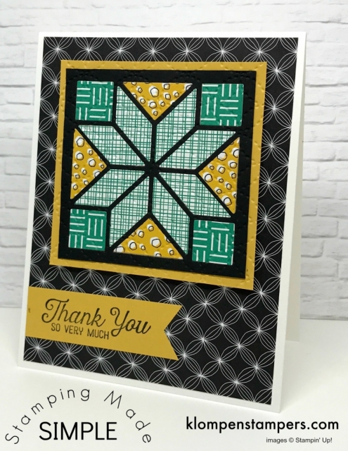 Tips & Video for using the Quilt Builder Framelits. You can get so many different looks when combined with Christmas Quilt stamp set by Stampin' Up!