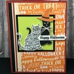 Cute & easy card using Spooky Cat Bundle by Stampin' Up!