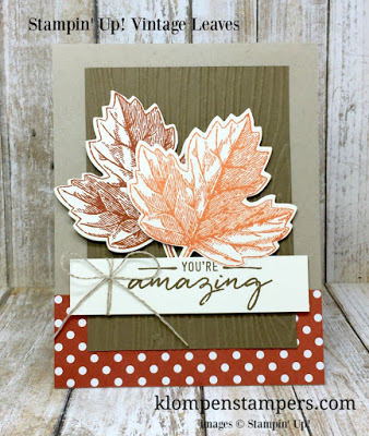 Vintage Leaves from Stampin' Up.