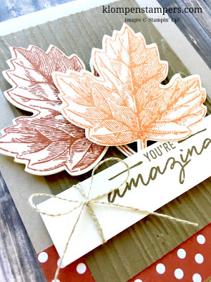 Vintage Leaves from Stampin' Up. 