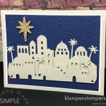 Night in Bethlehem by Stampin' Up! Quick & easy Christmas Cards. All details posted at klompenstampers.com