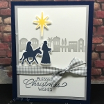 Night in Bethlehem by Stampin' Up! Quick & easy Christmas Cards. All details posted at klompenstampers.com