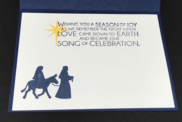 Night in Bethlehem by Stampin' Up! Quick & easy Christmas Cards. All details posted at klompenstampers.com