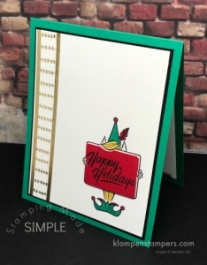 Festive Phrases stamp set from Stampin' Up! Quick & easy cards that are so cute!
