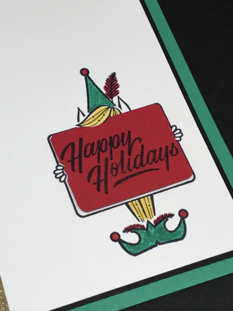 Festive Phrases stamp set from Stampin' Up! Quick & easy cards that are so cute!