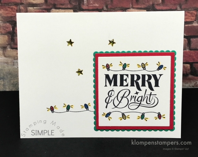 Festive Phrases stamp set from Stampin' Up! Quick & easy cards that are so cute!