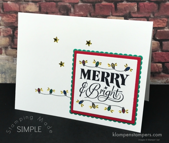 Festive Phrases stamp set from Stampin' Up! Quick & easy cards that are so cute!