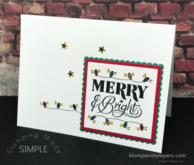 Festive Phrases stamp set from Stampin' Up! Quick & easy cards that are so cute!
