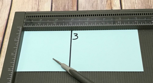 Cardstock measurements and scoring for box to hold coffee candle and coffee gift card