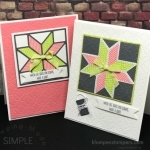 Lovely cards made using Christmas Quilt Bundle by Stampin' Up!. Definitely not just for Christmas!