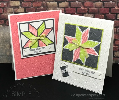 Lovely cards made using Christmas Quilt Bundle by Stampin' Up!. Definitely not just for Christmas!