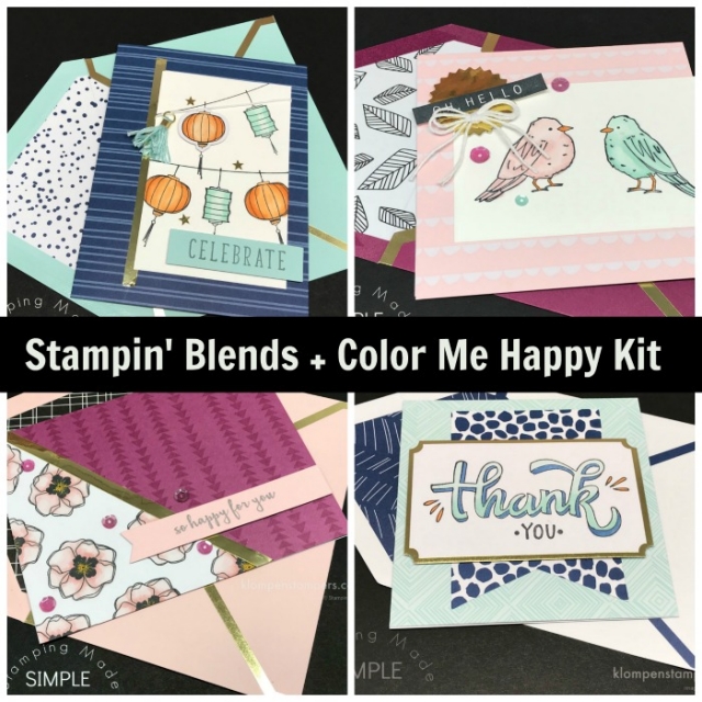 Tips & Video for coloring with Stampin' Blends and Color Me Happy Kit by Stampin' Up!