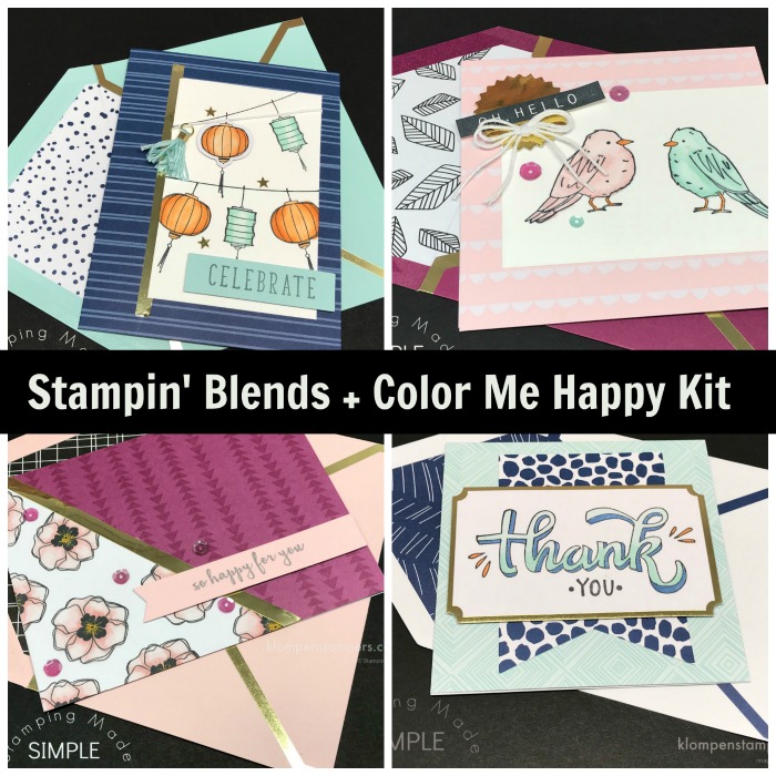 Tips & Video for coloring with Stampin' Blends and Color Me Happy Kit by Stampin' Up!