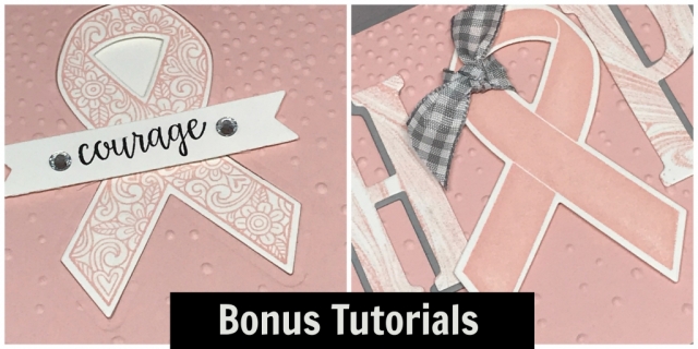 Ribbon of Courage Tutorials from my Facebook Live on Oct 26, 2017