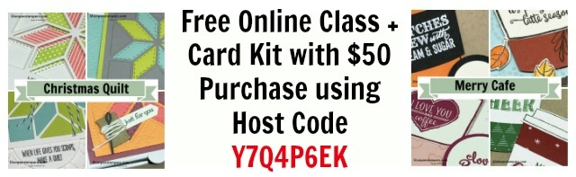 October online stamping classes and card kits.