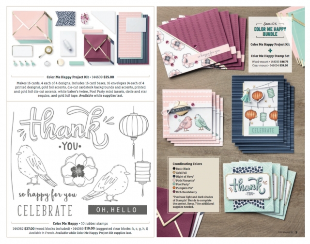 Color Me Happy kit for using the Stampin' Blends