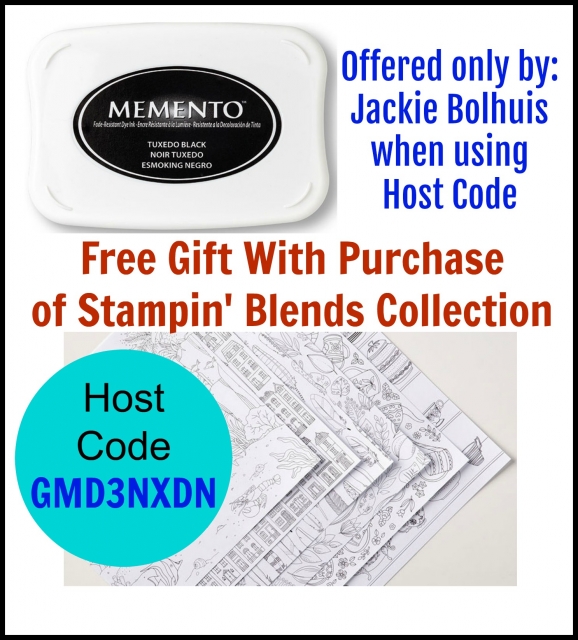Free Gift Package with purchase of Stampin' Blends Collection from Jackie Bolhuis klompenstampers.com