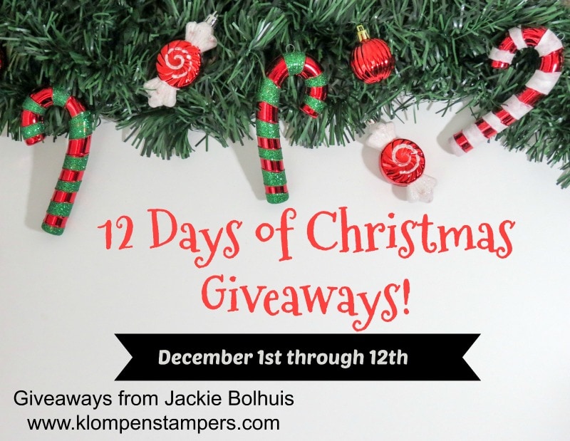 12 Days of Christmas Giveaways. Stamping products being given away every day, plus a grand prize winner of a $50 Gift Certificate.