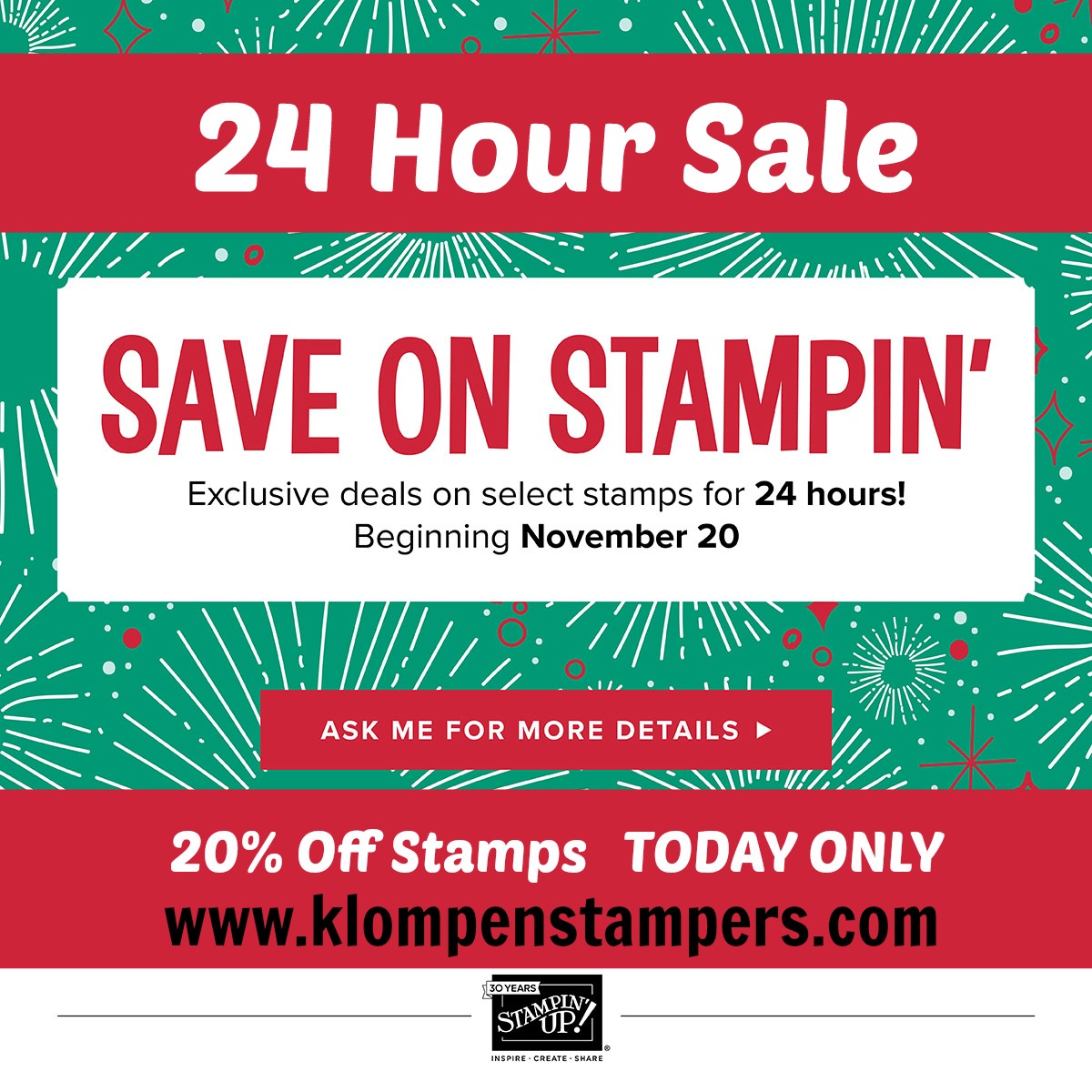 24 Hour Sale on Stampin' Up! Stamps