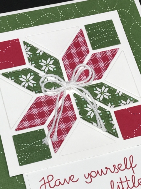 Christmas Quilt by Stampin' Up! is so fun and easy to make stunning cards for all your friends and family.