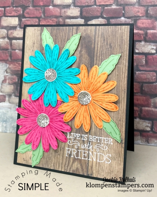 Bright & Bold card using Daisy Delight and Daisy Punch.