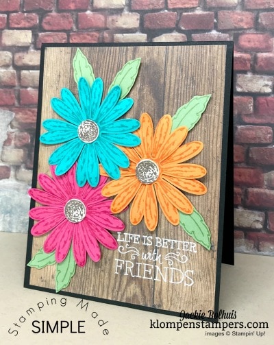 Bright & Bold card using Daisy Delight and Daisy Punch.