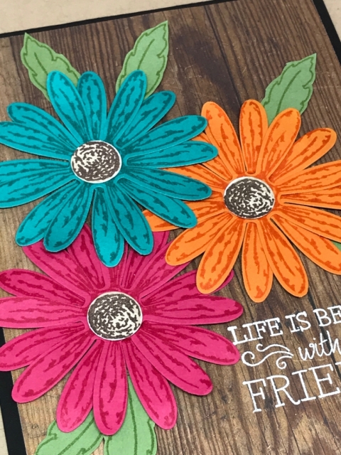 Bright & Bold card using Daisy Delight and Daisy Punch.