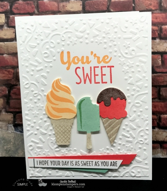 Cool Treats online stamping class & Tutorial.