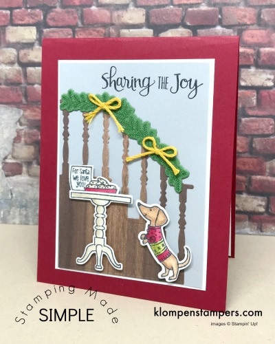 Cutest Christmas Card ever! Made with Ready for Christmas stamp set.