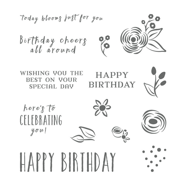 Perennial Birthday stamp set