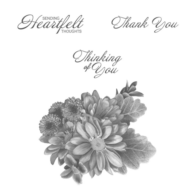 Heartfelt Blooms stamp set is a freebie you can get during Sale-a-bration. Details at klompenstampers.com